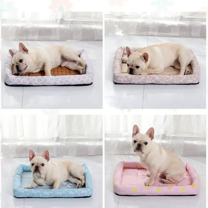 Pet Bed for Dog Cooling Accessories Puppy Baskets Supplies Large Beds Mat Pets Products Dogs Accessory Bedding Sofa Cats Medium - Dogy