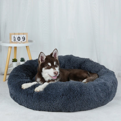 Plush Dog Bed Large Beds for Dogs Washable Medium Small Basket Accessorys Pet Furniture Fluffy Sofa Puppy Kennel Accessories Mat - Dogy