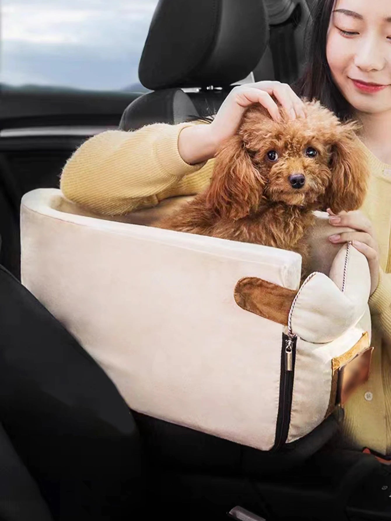 Portable Dog Beds Car Seats Basket Mat Warm Accessories Dogs Washable Travel Sofa Small Puppy For Pets Kennel Medium Pet Bed - Dogy