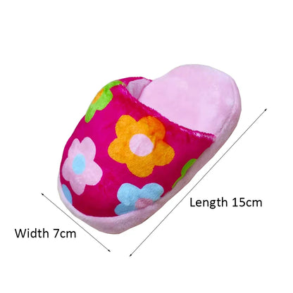 Plush Flip Flop Pet Dog Chew Toys for Small Dogs Pets Accessories Chihuahua Pomeranian Puppy Squeaker Toy Honden Speelgoed Pipe Dogy