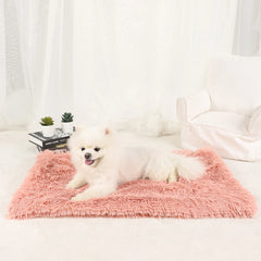 Dog Blanket Pet Bed Warm Beds for Dogs Medium Supplies Accessories Kennel Small Cats Large Basket Washable Puppy Plush Mat - Dogy