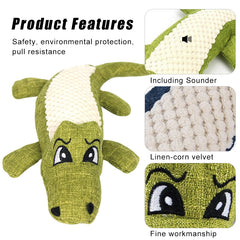 Squeaky Crocodile Puppy Dog Toy for Small Dogs Plush Pet Chew Toys Pomeranian Yorkshire Pug Cleaning Teeth mascotas Accessories - Dogy