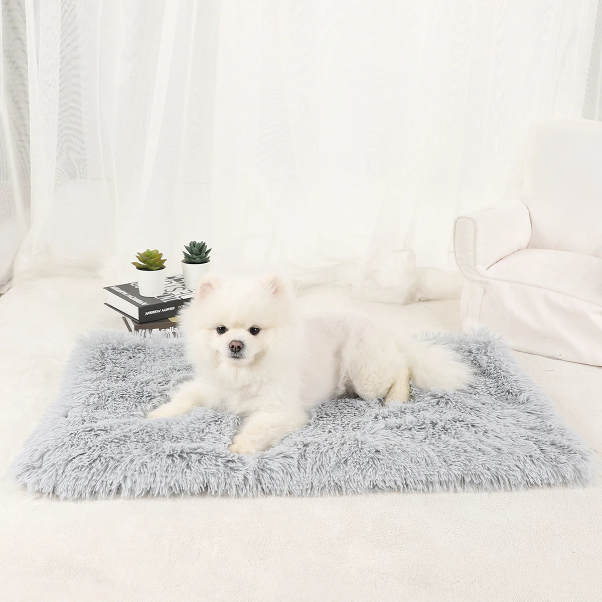 Dog Blanket Pet Bed Warm Beds for Dogs Medium Supplies Accessories Kennel Small Cats Large Basket Washable Puppy Plush Mat - Dogy