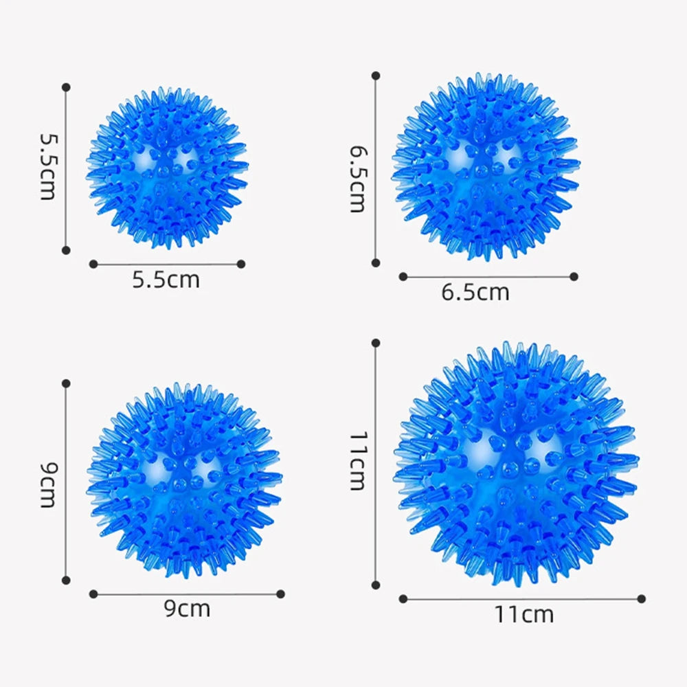 Bite Resistant Pet Chew Ball Toys for Small Large Dogs Elastic Buoyant Squeaky Puppy Big Dog Toy Border Shepherd Collie Supplies Dogy