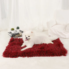 Dog Blanket Pet Bed Warm Beds for Dogs Medium Supplies Accessories Kennel Small Cats Large Basket Washable Puppy Plush Mat - Dogy