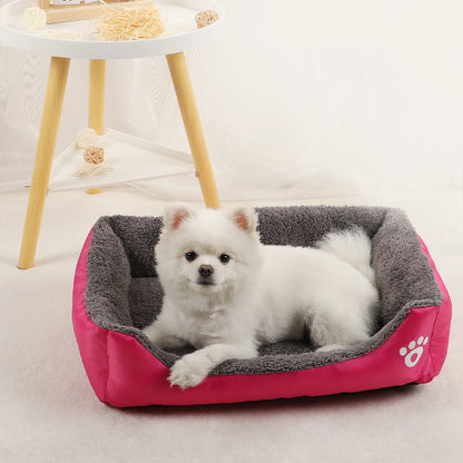 Puppy Bed Pets Products for Dog Kennel Beds Dogs Small Pet Medium Accessories Fluffy Warm Large Basket Washable Sofa Plush Cats - Dogy