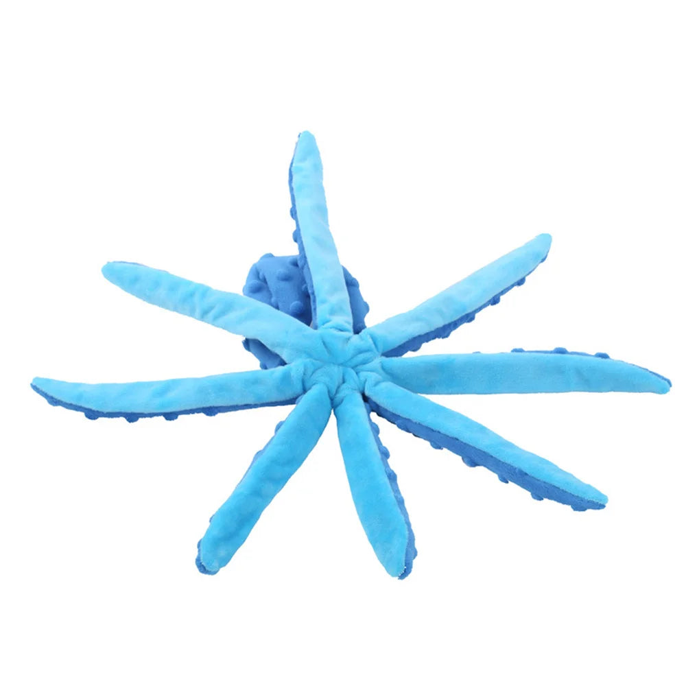 No Stuffed Dog Squeaky Toy Ring Paper Pet Chew Toys for Small Medium Dogs Plush Octopus Puppy Cat Products mascotas Accessories Dogy