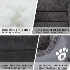 Puppy Bed Pets Products for Dog Kennel Beds Dogs Small Pet Medium Accessories Fluffy Warm Large Basket Washable Sofa Plush Cats - Dogy