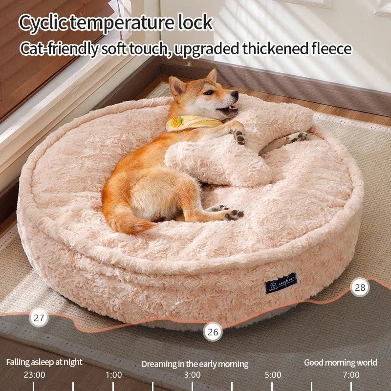 Pet Beds Dog Bed Large Basket Dogs Sofa Accessory Small Baskets Blanket Mat Cats Accessories Products Puppy Pets Big Cushion Bad - Dogy