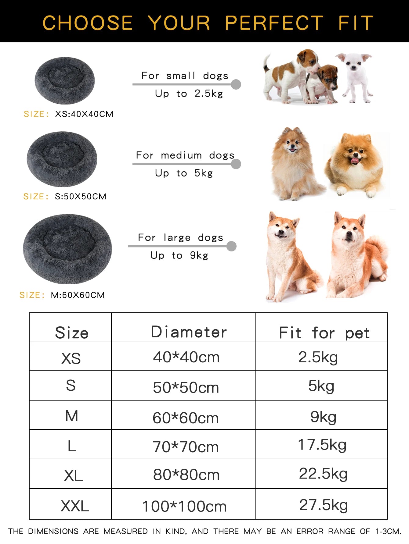 Plush Dog Bed Large Beds for Dogs Washable Medium Small Basket Accessorys Pet Furniture Fluffy Sofa Puppy Kennel Accessories Mat - Dogy