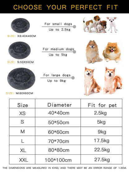 Plush Dog Bed Large Beds for Dogs Washable Medium Small Basket Accessorys Pet Furniture Fluffy Sofa Puppy Kennel Accessories Mat - Dogy