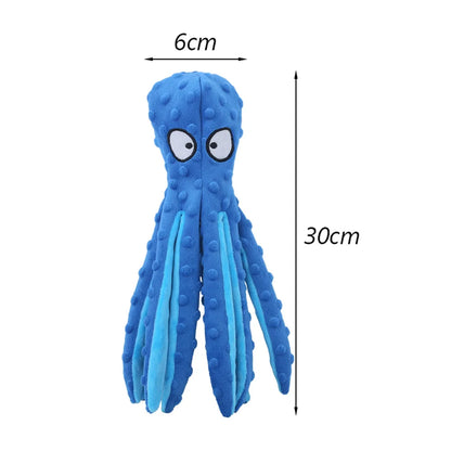 No Stuffed Dog Squeaky Toy Ring Paper Pet Chew Toys for Small Medium Dogs Plush Octopus Puppy Cat Products mascotas Accessories Dogy