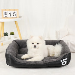 Puppy Bed Pets Products for Dog Kennel Beds Dogs Small Pet Medium Accessories Fluffy Warm Large Basket Washable Sofa Plush Cats - Dogy