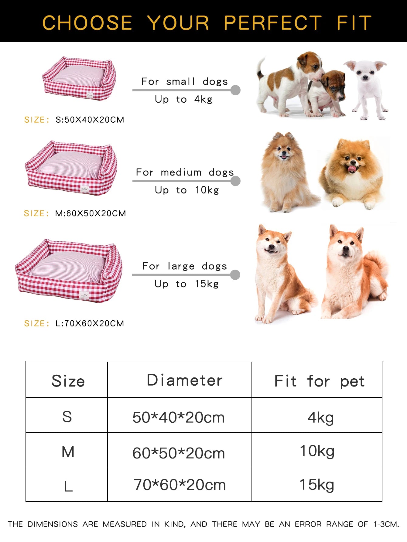 Pet Bed for Dog Small Beds Medium Kennel Cushion Large Sofa Puppy Accessories Washable Cats Basket Warm Big Dogs Accessory Mat - Dogy