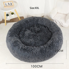 Plush Dog Bed Large Beds for Dogs Washable Medium Small Basket Accessorys Pet Furniture Fluffy Sofa Puppy Kennel Accessories Mat - Dogy