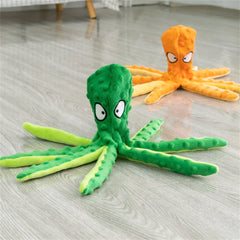 No Stuffed Dog Squeaky Toy Ring Paper Pet Chew Toys for Small Medium Dogs Plush Octopus Puppy Cat Products mascotas Accessories Dogy