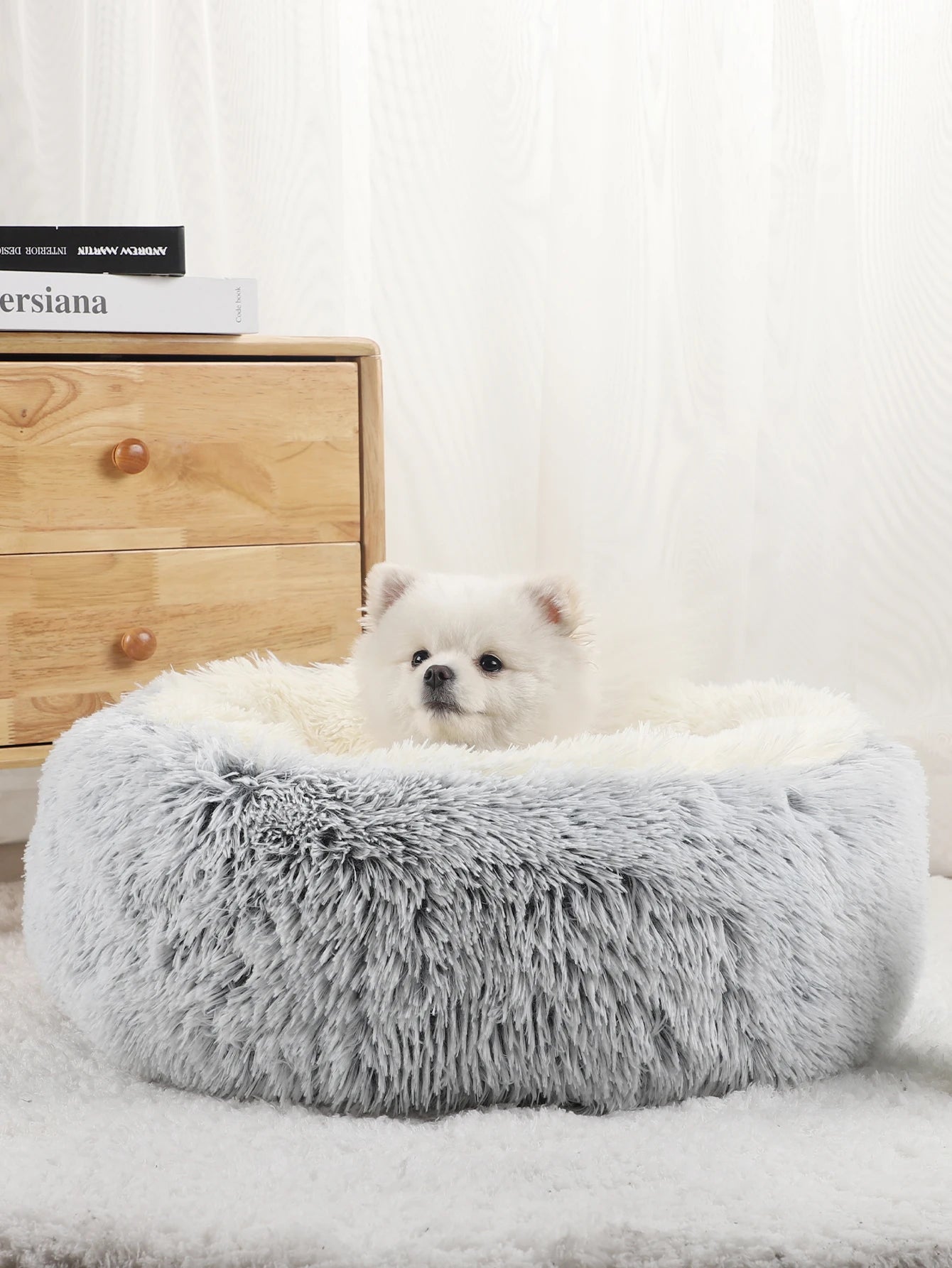 Pet Bed Fluffy Dog Plush Beds for Dogs Medium Warm Accessories Large Accessory & Furniture Puppy Small Sofa Kennel Washable Cats - Dogy