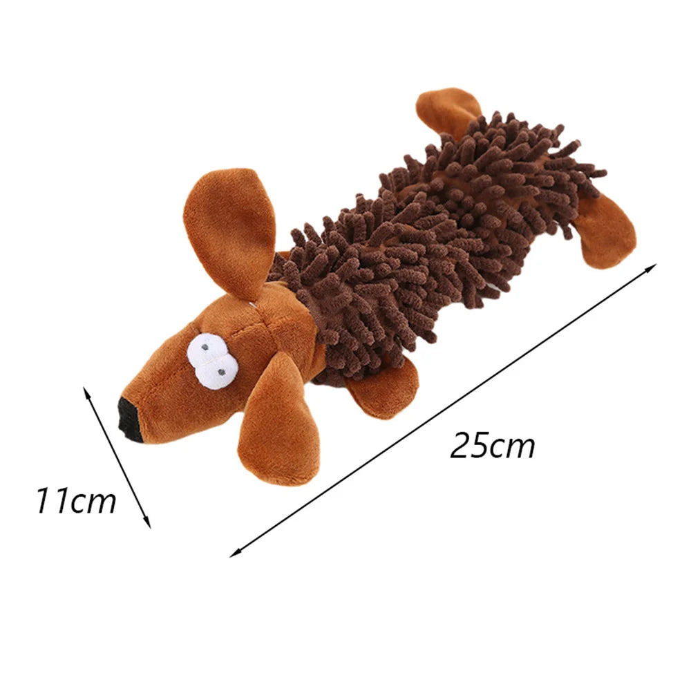 Plush Puppy Dog Squeaky Toys for Small Dogs Animals Shape Pet Chew Toy Interaction Play Pinscher Cat Accessories mascotas Stuff Dogy