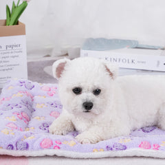 Dogs Bed Flannel Thickened Blanket Cushion Washable Dog Puppy Bed Accessories Medium Pet Large Basket Small Mat Warm Sofa Kennel - Dogy