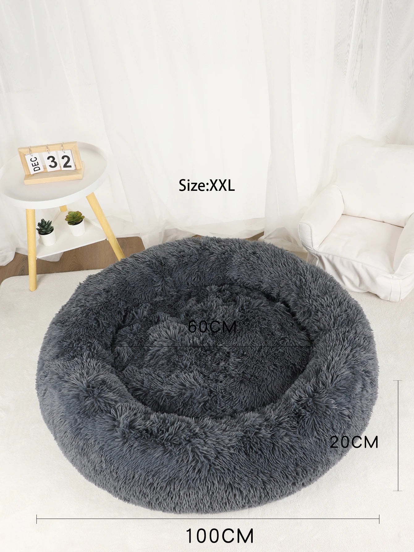 Plush Dog Bed Large Beds for Dogs Washable Medium Small Basket Accessorys Pet Furniture Fluffy Sofa Puppy Kennel Accessories Mat - Dogy