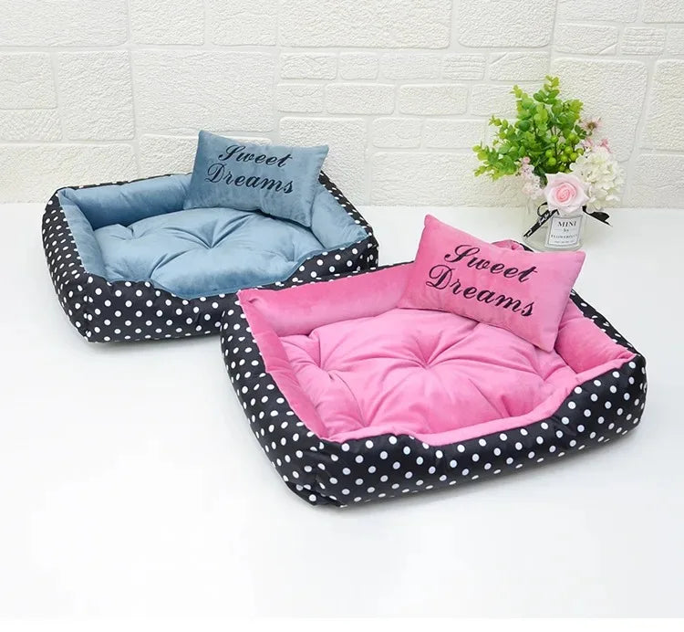 Dog Sofa Plush Bed for Winter Pet Fluffy Warm Puppy Accessories Mat Pets Dogs Beds Small Bedding Baskets Supplies Cushion - Dogy