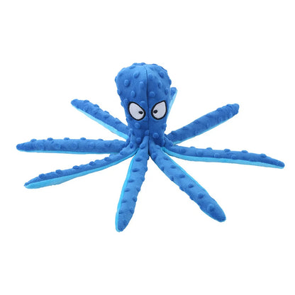 No Stuffed Dog Squeaky Toy Ring Paper Pet Chew Toys for Small Medium Dogs Plush Octopus Puppy Cat Products mascotas Accessories Dogy