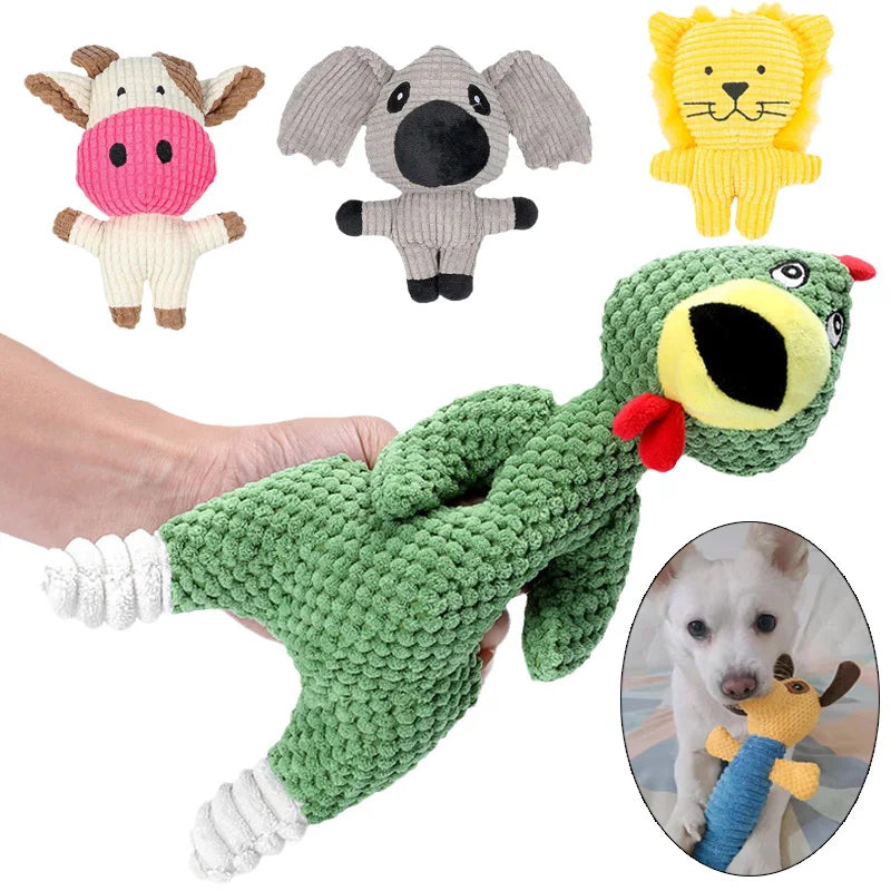 Plush Pet Chew Toys for Small Medium Dogs Squeaky Puppy Dog Toy Teeth Clean French Bulldog Poodle Pug Animals Pets Accessories Dogy